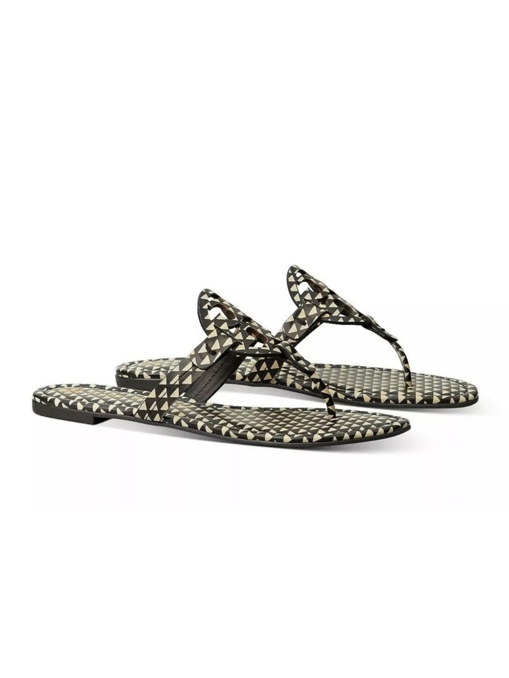 Tory Burch Miller Sandal Flip-Flop Thong Triangle Geo
